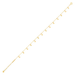 Alternative view of Trendy 21kt Gold Anklet Designs to Stay in Vogue