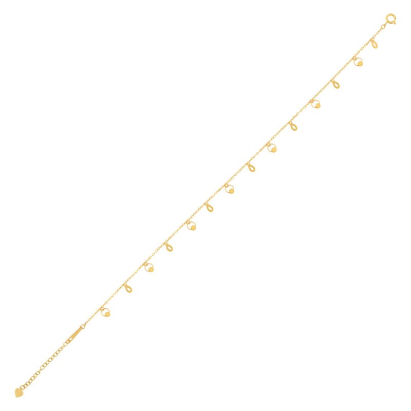 Alternative view of Trendy 21kt Gold Anklet Designs to Stay in Vogue