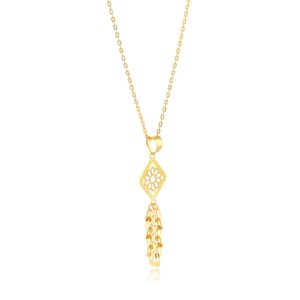 Alternative view of Shimmer in 21kt Gold Necklaces