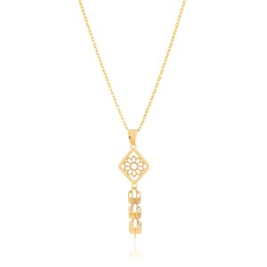 Shimmer in 21kt Gold Necklaces