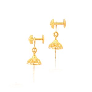 Alternative view of Famous Celebrities Sporting 22kt Gold Jhumki Earrings