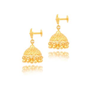 Alternative view of Future Trends in 22kt Gold Jhumki Earrings