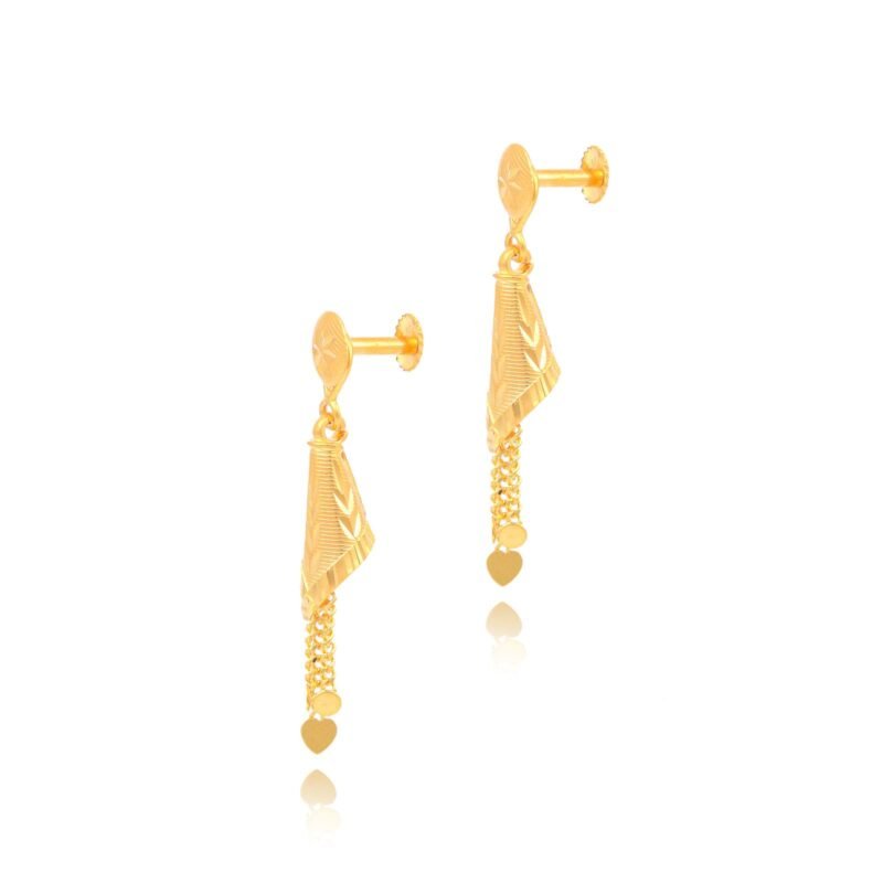 Alternative view of Famous Celebrities Sporting 22kt Gold Jhumki Earrings