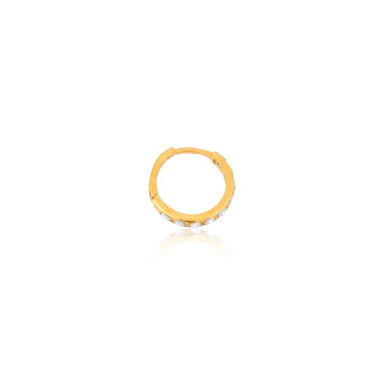 Alternative view of Cultural Diversity in Nose Pin Adornments in 22kt gold