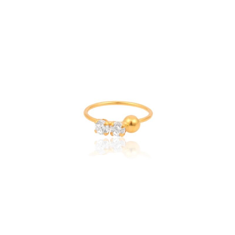 Expressing Individuality through Nose Pin Selection in 22kt gold