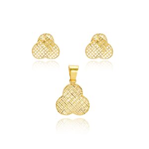 18K Gold Pendant Sets for Modern Tastes