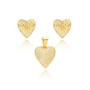 18K Gold Pendant Sets with Subtle Charms