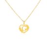18K Gold 'G' Pendant Necklace