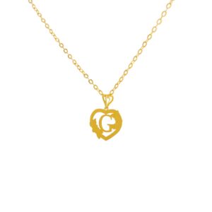 Alternative view of 18K Gold 'G' Pendant Necklace