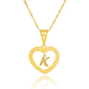 22kt Gold Necklace with Heart Pendant