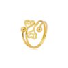 Elegant 18kt Gold Heart-Shaped Ring: Timeless Love in Fine Jewelry