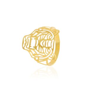 Alternative view of 18K Gold Tiger-Shaped Ring – Fierce Elegance by Bafleh Jewellery