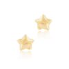 Exquisite Star-Shaped 18K Gold Earrings For Kids