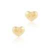 Cherished Heart-Shaped 18K Gold Earrings for Kids