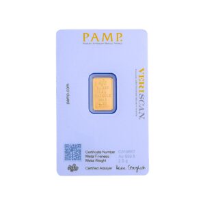 Alternative view of 24K PAMP Gold Bar ? 2.5 Grams of Pure Investment