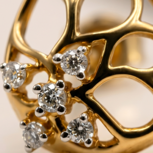 Alternative view of Shop Premium Lab Grown Diamond Earrings by Bafleh Jewellery Ethical Luxury with Stunning Sparkle