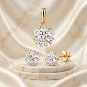 Stunning 14K Gold Pendant Set Collection at Bafleh Jewellery