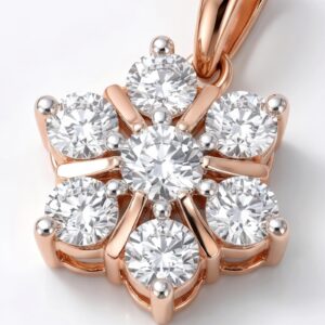 Alternative view of Graceful 14K Pendant Sets Designed with Elegance at Bafleh Jewellery