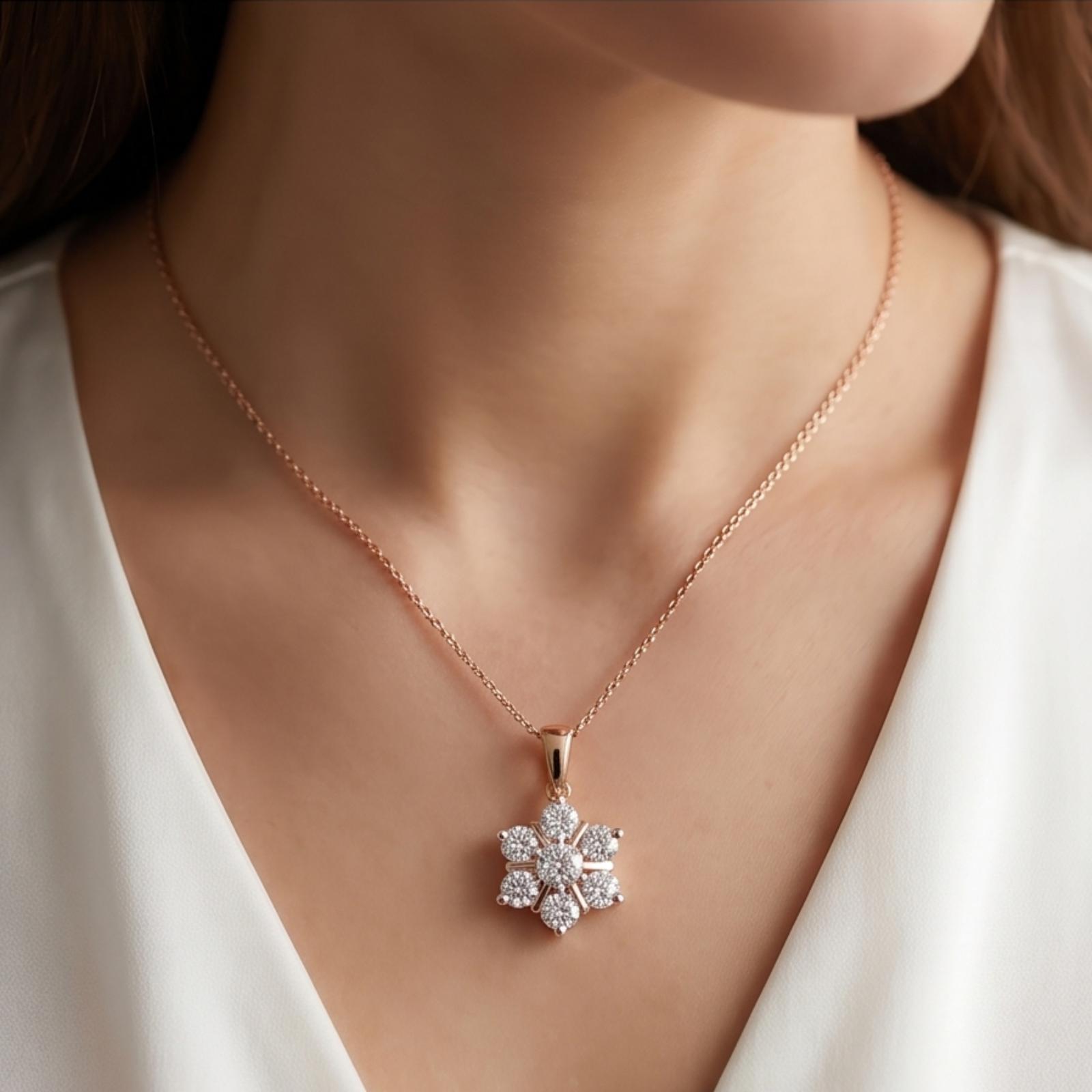 Graceful 14K Pendant Sets Designed with Elegance at Bafleh Jewellery - Image 3