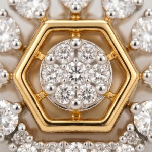 Alternative view of hine Smarter with 14K Gold Natural Diamond Earrings