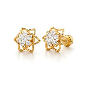Designed to Shine: Natural Diamond Earrings in 14K Gold