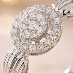 Alternative view of Grace Meets Brilliance Introducing Never-Before-Seen 14K White Gold Diamond Rings Now Available Only at Bafleh Jewellery