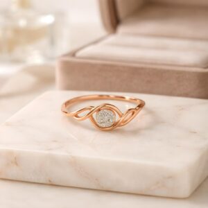 Alternative view of A Stunning First Release 14K Rose Gold Diamond Rings Arrive at Bafleh Jewellery in an Exclusive New Lounge Luxury Collection