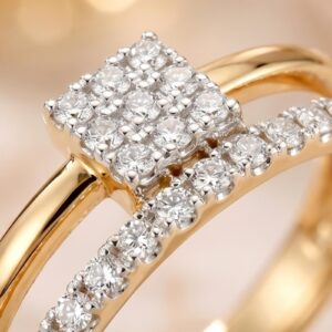 Alternative view of A New Era of Elegance Begins Discover First Ever Launch of 14K Yellow Gold Diamond Rings at Bafleh Jewellery, Where Luxury Meets Brilliance