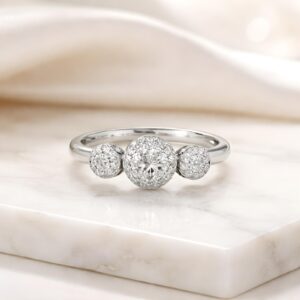 Alternative view of Sparkle in Gold, Shine in Diamond First Time Launch of 14K White Gold Ring Collection Now at Bafleh Jewellery