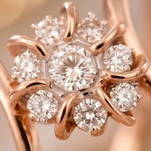 Alternative view of Be the First to Experience Luxury Bafleh Jewellery Launches Exclusive New Lounge Collection of 14K Rose Gold Diamond Rings