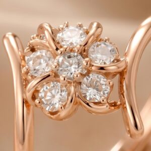 Alternative view of Where Elegance Begins Discover the All-New Lounge Collection of 14K Rose Gold Diamond Rings Now Launched at Bafleh Jewellery