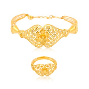 22kt Gold Bangle Sets That Sparkle