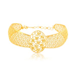 Alternative view of 22kt Gold Bangle Set Designed to Mesmerize