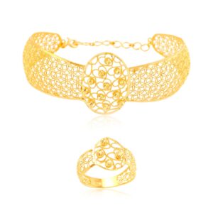 22kt Gold Bangle Set Designed to Mesmerize