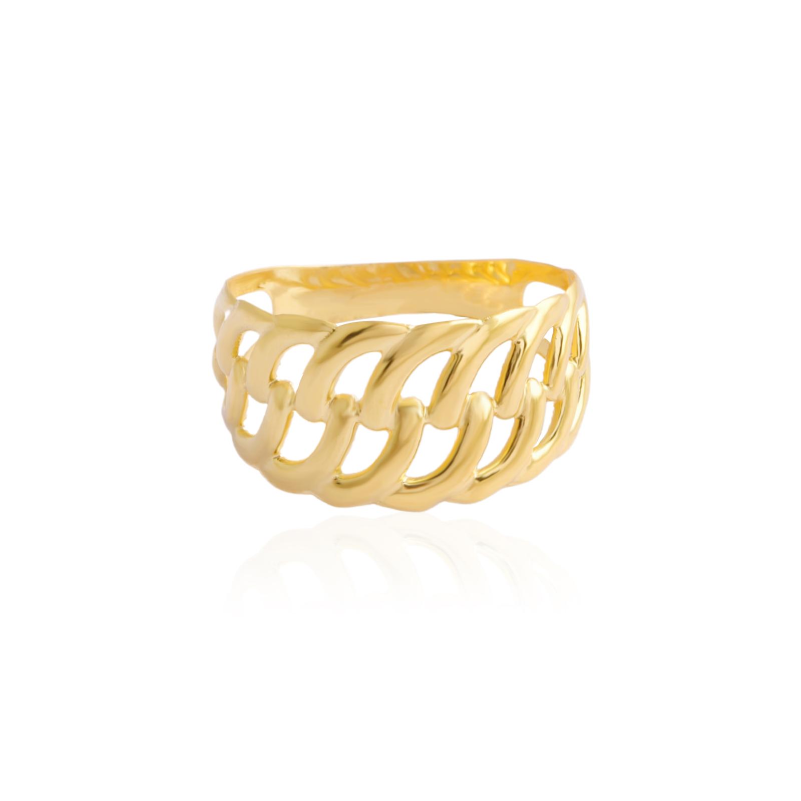 Versatile Shine 18KT Lightweight Yellow Gold Ring Designed for You - Image 3