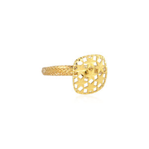 Perfect Fit  Timeless Style  18KT Lightweight Free Size Gold Ring