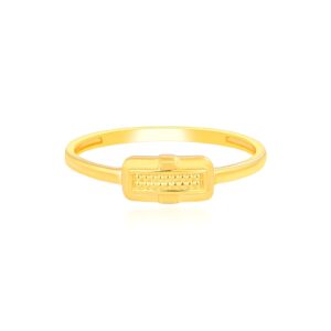 Alternative view of Stylish Lightweight 22kt Gold Ring for Everyday Elegance
