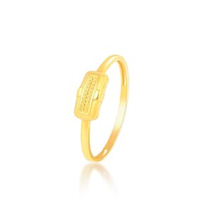 Stylish Lightweight 22kt Gold Ring for Everyday Elegance