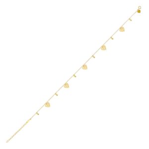 Alternative view of Sparkle in Style with Exquisite 21K Gold Anklet