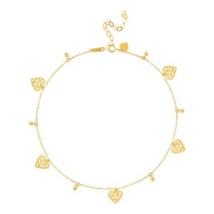 Sparkle in Style with Exquisite 21K Gold Anklet