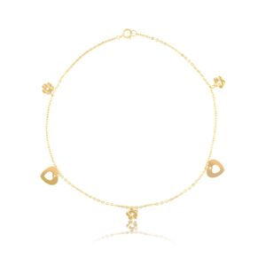 18K Gold Anklet for Timeless Sophistication