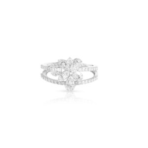 Alternative view of Certified Brilliance: White Gold Diamond Ring with IDT ? Only at Bafleh