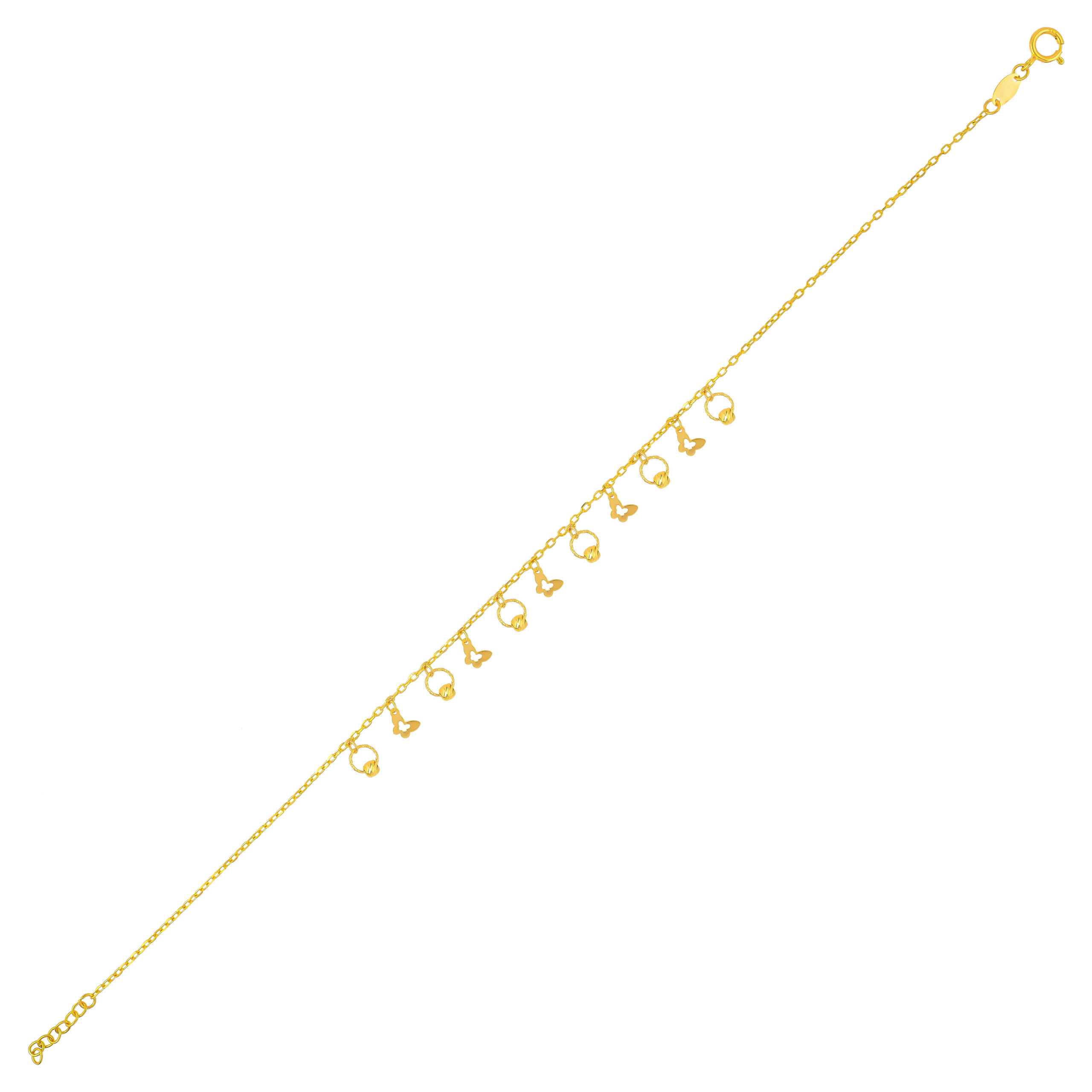 Wrap Your Love Around Her Wrist ? 21K Gold Heart Bracelet - Image 2