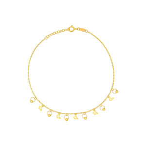 Wrap Your Love Around Her Wrist ? 21K Gold Heart Bracelet