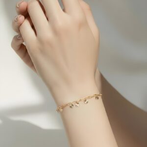 Alternative view of Your Style with 18KT Gold Bracelets