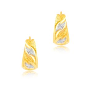 Alternative view of Stunning 22kt Gold Bali Earrings for a Glamorous Look