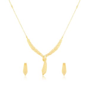 Alternative view of Unveiling Our Stunning 22K Gold Necklace set
