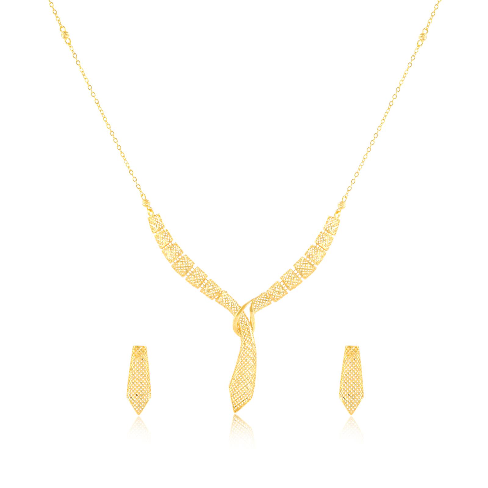 Unveiling Our Stunning 22K Gold Necklace set - Image 2