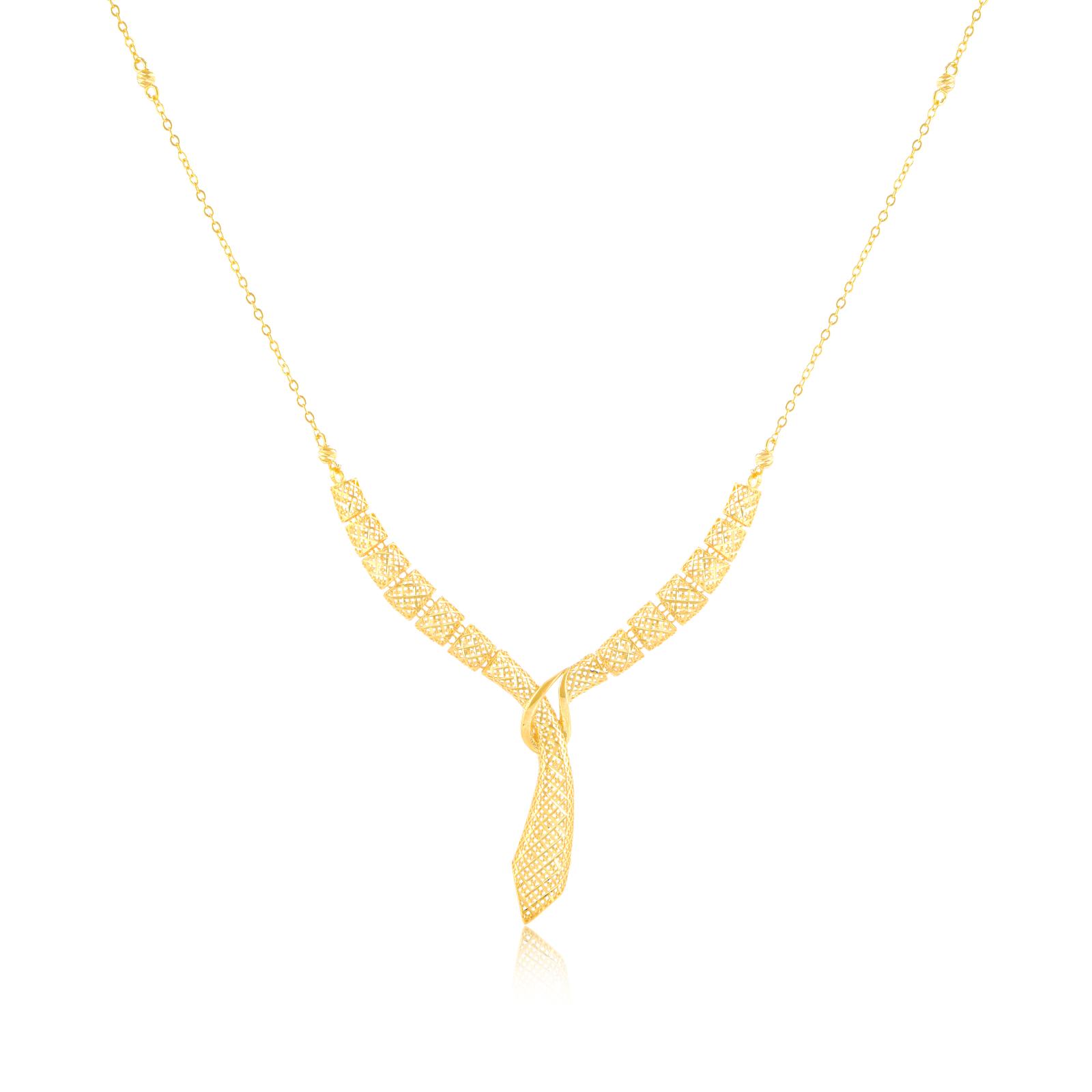 Unveiling Our Stunning 22K Gold Necklace set - Image 3