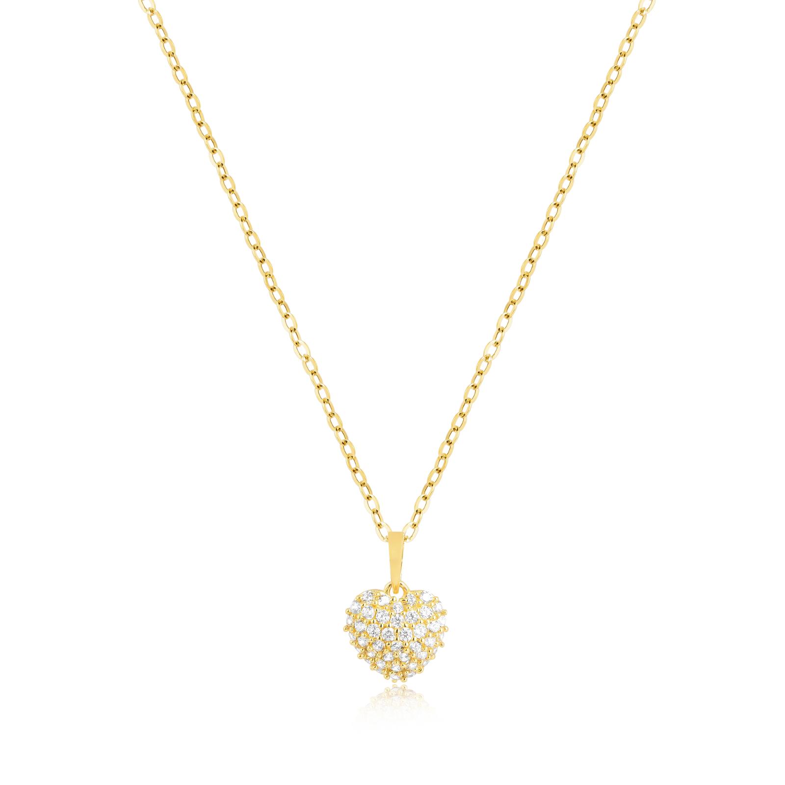 Unlock Elegance with 18kt Gold heart Pendant on a Stylish Chain - Image 3